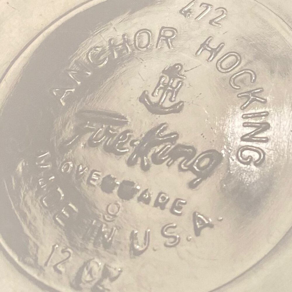 Vintage Milk GLASS Anchor Hocking Fire King Blue Cornflower 2 Bowls 120z w/lids - Picture 13 of 15